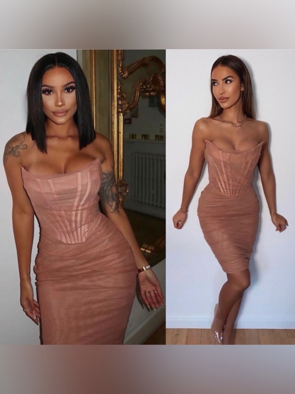 House of CB London Leila Dress Pink Size XS